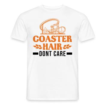 Coaster Hair Dont care Roller Coaster Roller Coaster - T-shirt homme - blanc - Devant - AI Model Male 178 dark (178cm)