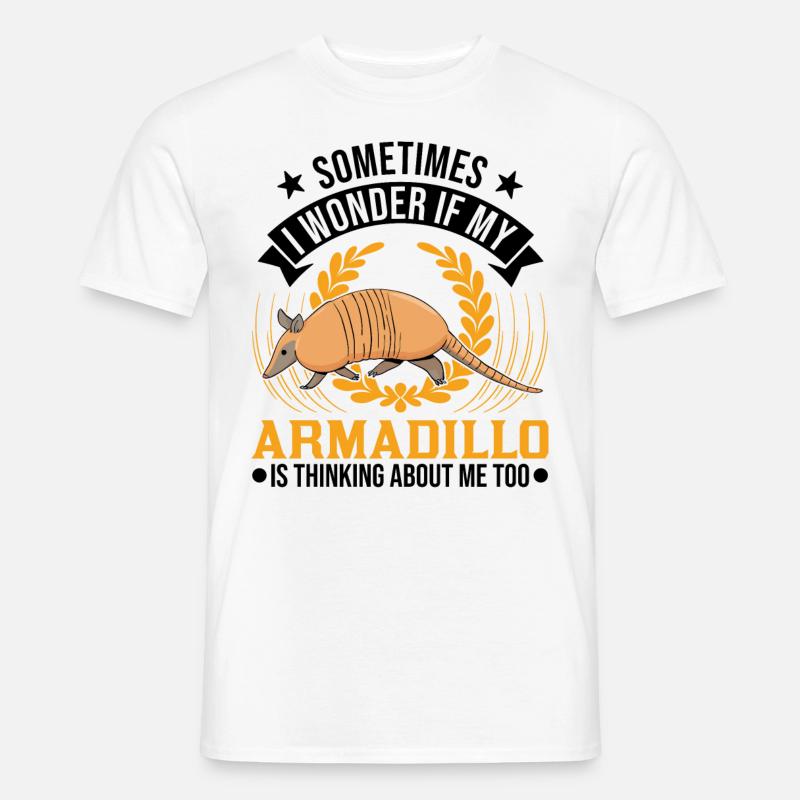 Armadillo Geschenk Gürteltier - Männer T-Shirt - Weiß