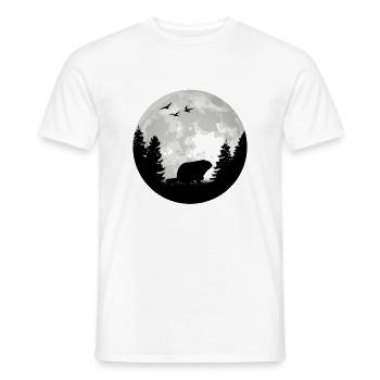Murmeltier Mond Groundhog Day Waldmurmeltier - Männer T-Shirt - Weiß - Vorne - AI Model Male 178 dark (178cm)