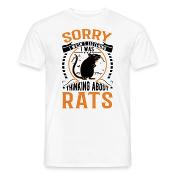 Rat Cadeau Rat Propriétaire Rat domestique - T-shirt homme - blanc - Devant - AI Model Male 178 dark (178cm)