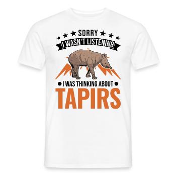 Tapir Gift Lowland Tapir Tapirdae Tapir - Men's T-Shirt - white - Front - AI Model Male 178 dark (178cm)