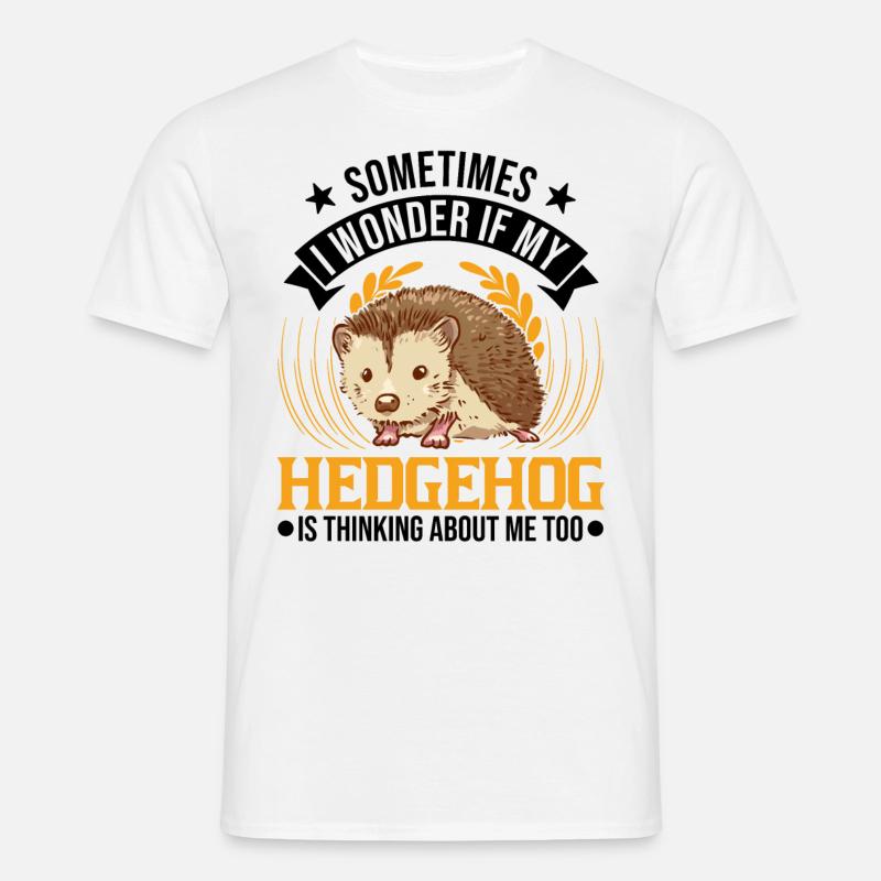 Igel Geschenk Stacheligel - Männer T-Shirt - Weiß