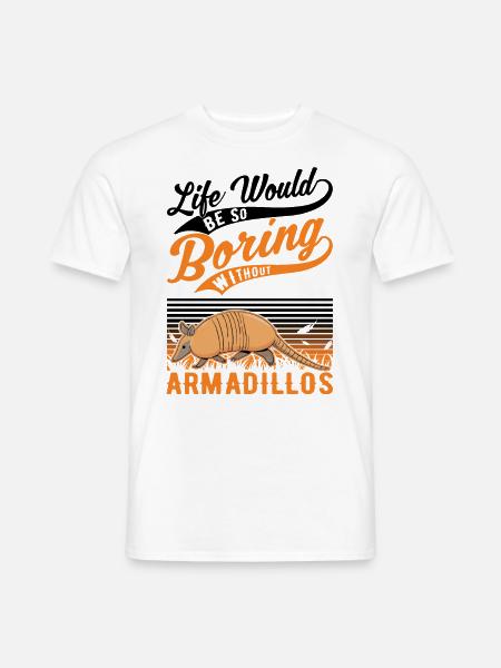 Armadillo Gift Armadillo - Men's T-Shirt - white