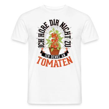 Tomaten Geschenk Tomatenzüchter Paradeiser - Männer T-Shirt - Weiß - Vorne - AI Model Male 178 dark (178cm)