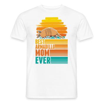 Meilleure maman tatou de tous les temps Gürteltier - T-shirt homme - blanc - Devant - AI Model Male 178 dark (178cm)