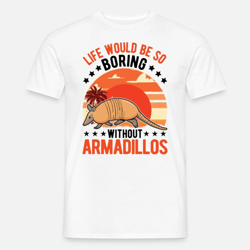 Armadillo Geschenk Gürteltier - Männer T-Shirt - Weiß
