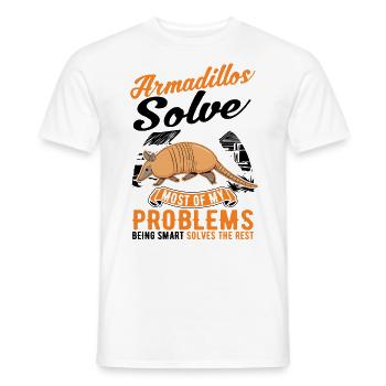 Cadeau de tatou Maître à l’omet - T-shirt homme - blanc - Devant - AI Model Male 178 dark (178cm)