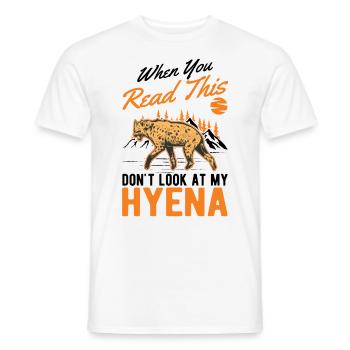 Hyäne Geschenk Erdwolf Hyena - Männer T-Shirt - Weiß - Vorne - AI Model Male 178 dark (178cm)