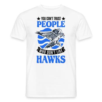 Falke Falkner Kestrel Falconry Falkner - Men's T-Shirt - white - Front - AI Model Male 178 dark (178cm)