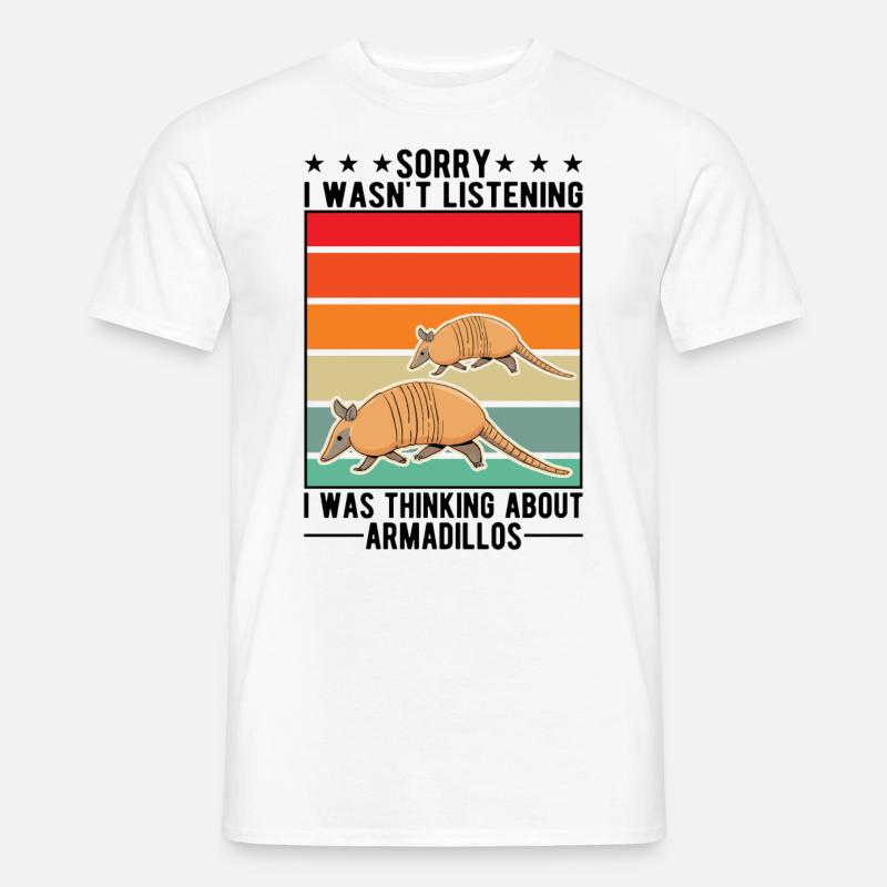 Armadillo Geschenk Gürteltier - Männer T-Shirt - Weiß