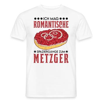 Mettbrötchen Liebhaber Mett Hackepeter - Männer T-Shirt - Weiß - Vorne - AI Model Male 178 dark (178cm)