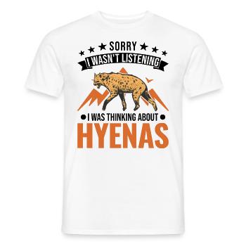 Hyène Cadeau Aardwolf Hyène - T-shirt homme - blanc - Devant - AI Model Male 178 dark (178cm)