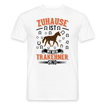 Zuhause ist wo mein Trakehner sind - Männer T-Shirt - Weiß - Vorne - AI Model Male 178 dark (178cm)