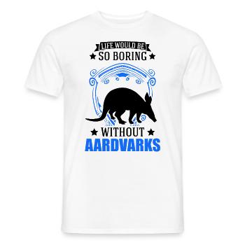 Aardvark Cadeau Aardvark - T-shirt homme - blanc - Devant - AI Model Male 178 dark (178cm)