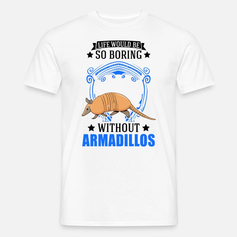 Armadillo Geschenk Gürteltier - Männer T-Shirt - Weiß