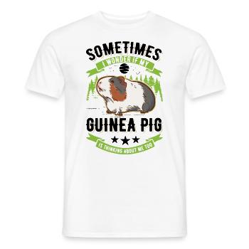Guinea Pig Gift Guinea Pig - Men's T-Shirt - white - Front - AI Model Male 178 dark (178cm)