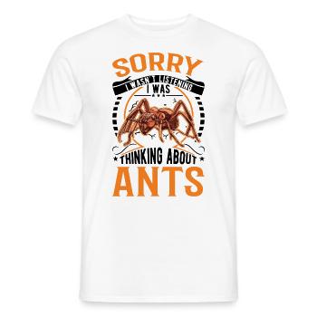 Ameisen Ameisenfarm Ameisenhaufen Feuerameisen - Männer T-Shirt - Weiß - Vorne - AI Model Male 178 dark (178cm)