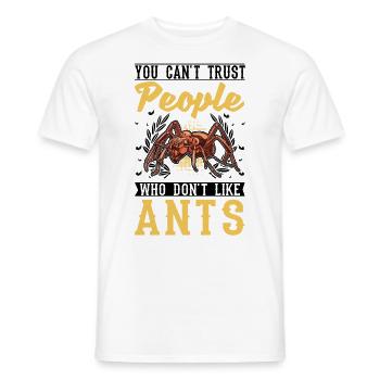 Ameisen Ameisenfarm Ameisenhaufen Feuerameisen - Männer T-Shirt - Weiß - Vorne - AI Model Male 178 dark (178cm)