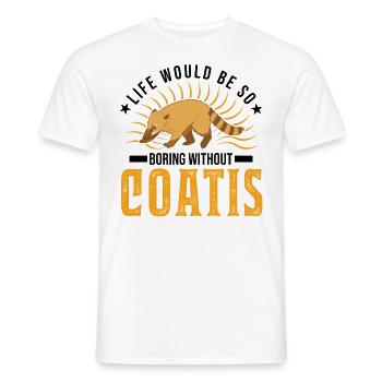 Coati Gift Proboscis Coati - Men's T-Shirt - white - Front - AI Model Male 178 dark (178cm)