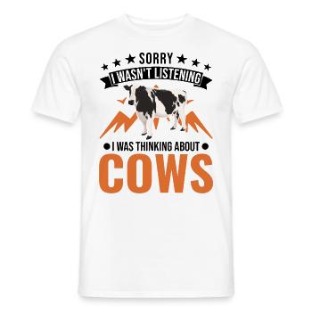 Kuh Landwirt Rinderzüchter Bauer Kühe - Männer T-Shirt - Weiß - Vorne - AI Model Male 178 dark (178cm)
