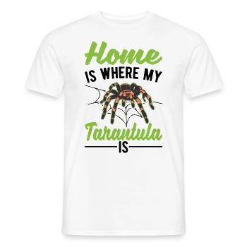 Zuhause ist wo meine Tarantel ist - Männer T-Shirt - Weiß - Vorne - AI Model Male 178 dark (178cm)