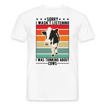 Kuh Landwirt Rinderzüchter Bauer Kühe - Männer T-Shirt - Weiß - Vorne - AI Model Male 178 dark (178cm)