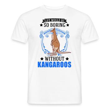 Kangourou australien Kangourou australien - T-shirt homme - blanc - Devant - AI Model Male 178 dark (178cm)