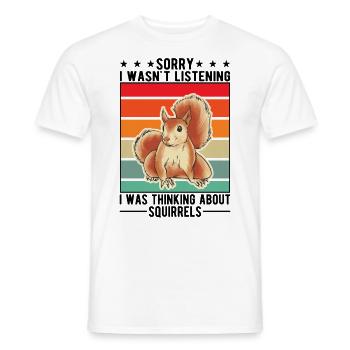 Eichhörnchen Geschenk Grauhörnchen Squirrel - Männer T-Shirt - Weiß - Vorne - AI Model Male 178 dark (178cm)