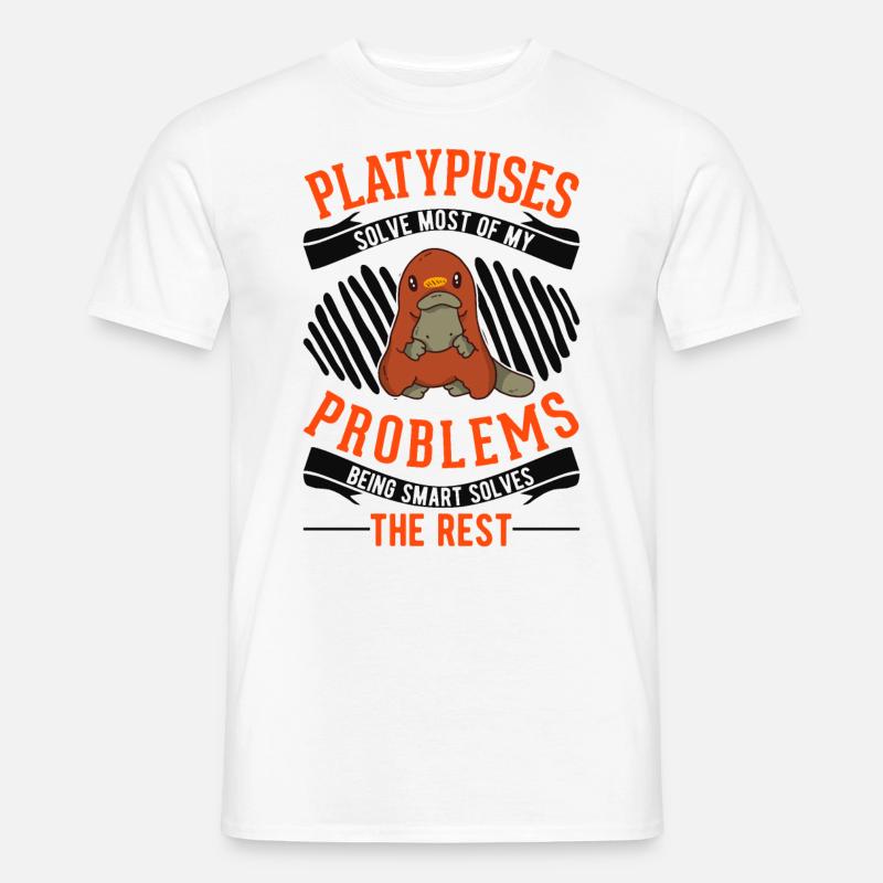 Schnabeltier Geschenkidee Platypus - Männer T-Shirt - Weiß