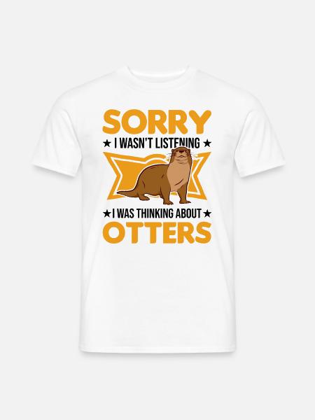 Loutre Cadeau Loutre Loutre Loutre Loutre de mer - T-shirt homme - blanc