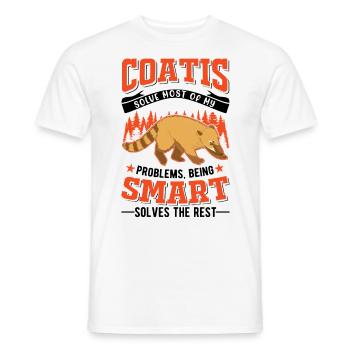 Coati Cadeau Coati Proboscis - T-shirt homme - blanc - Devant - AI Model Male 178 dark (178cm)