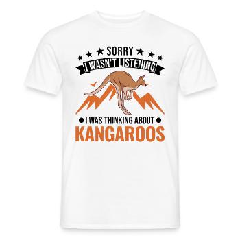 Kangourou australien Kangourou australien - T-shirt homme - blanc - Devant - AI Model Male 178 dark (178cm)