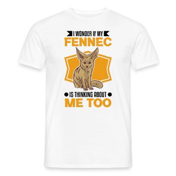 Fennek Geschenk Wüstenfuchs - Männer T-Shirt - Weiß - Vorne - AI Model Male 178 dark (178cm)