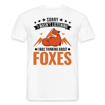 Fox Cadeau Renard roux - T-shirt homme - blanc - Devant - AI Model Male 178 dark (178cm)