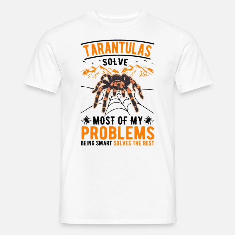 Tarantel Geschenk Spinne Tarantula - Männer T-Shirt - Weiß