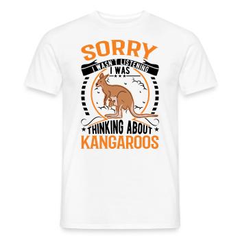 Kangourou australien Kangourou australien - T-shirt homme - blanc - Devant - AI Model Male 178 dark (178cm)
