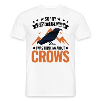 Crow Raven Crow Crow Husbandry Crow Breeder - Men's T-Shirt - white - Front - AI Model Male 178 dark (178cm)
