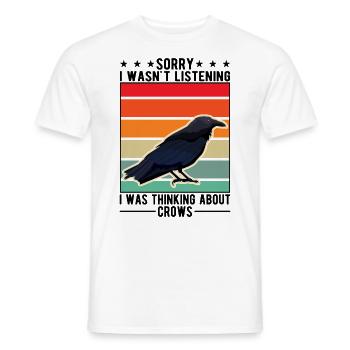 Crow Raven Crow Crow Husbandry Crow Breeder - Men's T-Shirt - white - Front - AI Model Male 178 dark (178cm)
