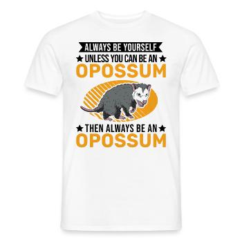 Opossum Geschenk Possum Beutelratte - Männer T-Shirt - Weiß - Vorne - AI Model Male 178 dark (178cm)