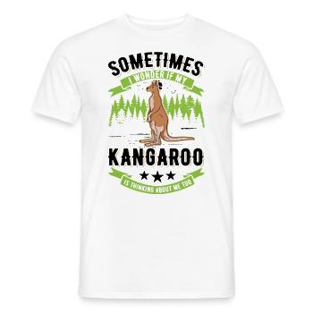 Kangourou australien Kangourou australien - T-shirt homme - blanc - Devant - AI Model Male 178 dark (178cm)