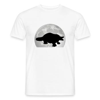 Platypus Moon - Men's T-Shirt - white - Front - AI Model Male 178 dark (178cm)
