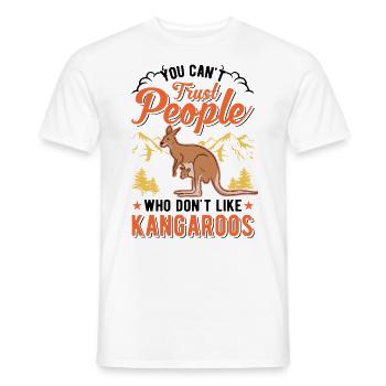 Kangaroo Australia Australian Kangaroo - Men's T-Shirt - white - Front - AI Model Male 178 dark (178cm)