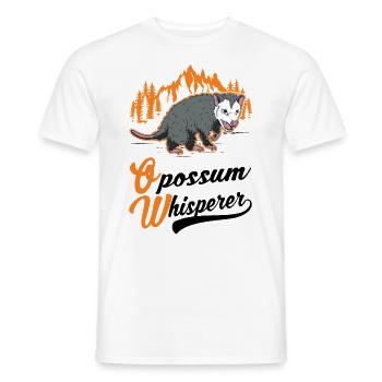 Opossum Whisperer Opossum Whisperer Marsupial Rat - T-shirt homme - blanc - Devant - AI Model Male 178 dark (178cm)