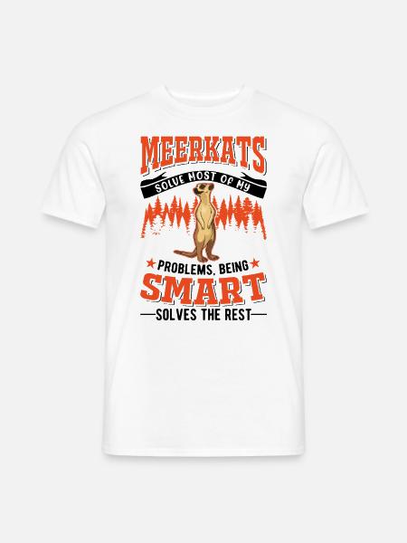 Suricate Cadeau Suricate - T-shirt homme - blanc