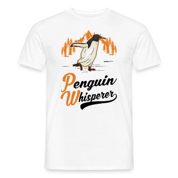 Pinguin Flüsterer Penguin - Männer T-Shirt - Weiß - Vorne - AI Model Male 178 dark (178cm)