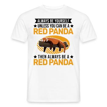 Red Panda Gift Red Panda - Men's T-Shirt - white - Front - AI Model Male 178 dark (178cm)