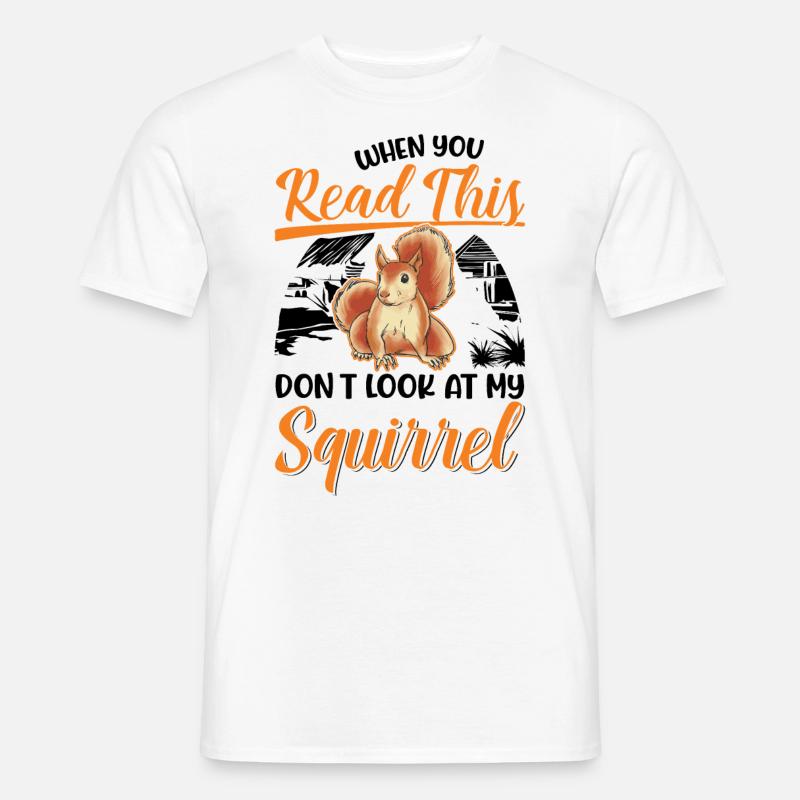 Eichhörnchen Geschenk Grauhörnchen Squirrel - Männer T-Shirt - Weiß