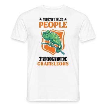 Chameleon Gift Chameleon - Men's T-Shirt - white - Front - AI Model Male 178 dark (178cm)