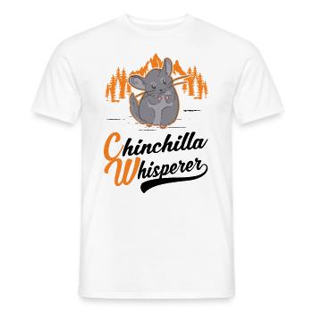 Chinchilla Flüsterer Chinchilla Whisperer - Männer T-Shirt - Weiß - Vorne - AI Model Male 178 dark (178cm)