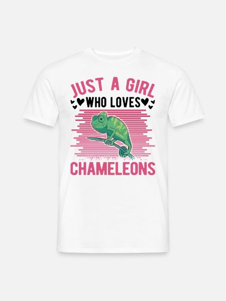 Caméléon Fille Caméléon - T-shirt homme - blanc